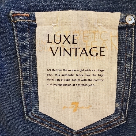 𝅺7 For All Mankind Luxe Vintage High Rise Jeans NWT - Picture 12 of 14